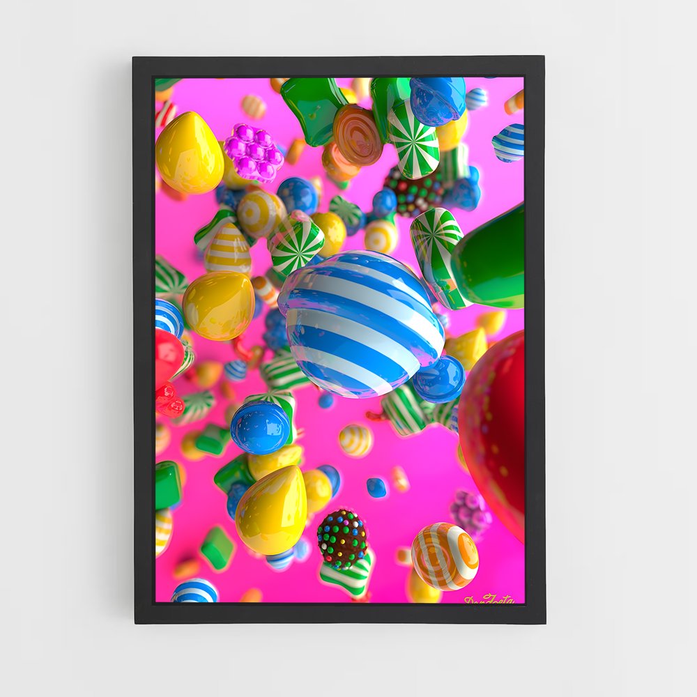 Poster Candy Wonderland – affiche Candy crush (vue 2)